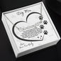 Dog Mom Paw Print Heart | Name Necklace with Heart