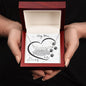 Dog Mom Paw Print Heart | Name Necklace with Heart