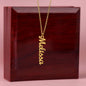 Customizable Vertical Name Necklace