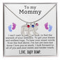 To My Mommy | Custom Baby Feet Necklace with Birthstone