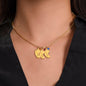 To My Mommy | Custom Baby Feet Necklace with Birthstone