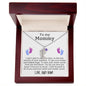 To My Mommy | Custom Baby Feet Necklace with Birthstone