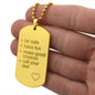 Call your Dad | Engraved Dog Tag Necklace