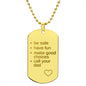 Call your Dad | Engraved Dog Tag Necklace