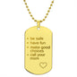 Call your Mom | Engraved Dog Tag Necklace