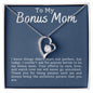 Bonus Mom Thank You | Love Forever Necklace