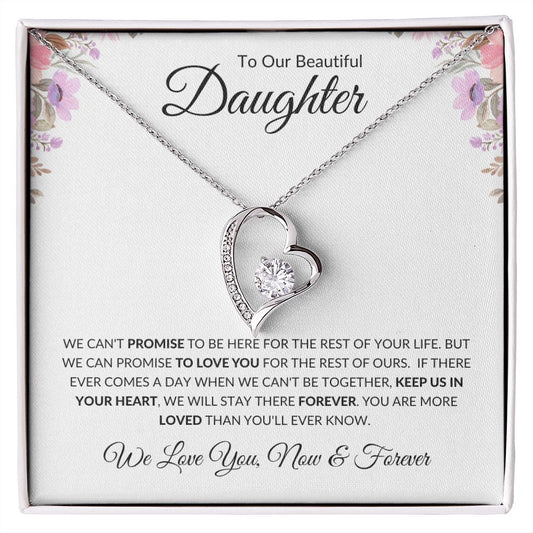 We Love You, Now & Forever | Forever Love Necklace White Card