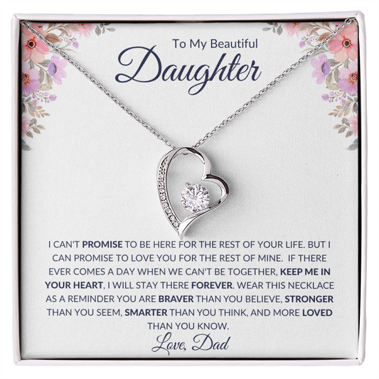 Braver Than You Believe | Forever Love Necklace White Card