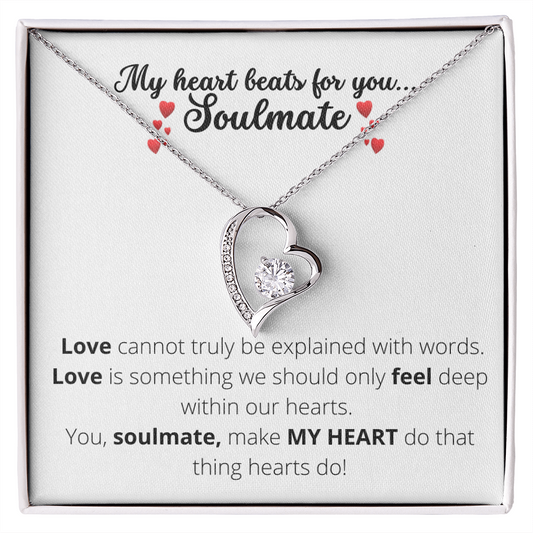 My Heart Beats For You- Forever Love Necklace