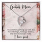 Bonus Mom I Love You | Forever Love Necklace