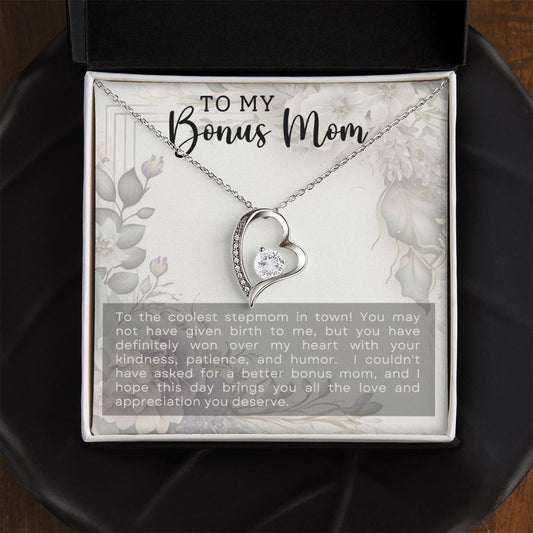 Bonus Mom Coolest in Town | Forever Love Necklace