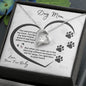 Dog Mom Paw Print Heart | Forever Love Necklace