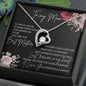 To My Mom Thank You for the Love | Forever Love Necklace