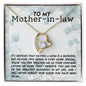 To My Mother-in-Law A Blessing | Forever Love Necklace
