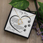 Dog Mom Paw Print Heart | Forever Love Necklace