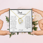 Not Forgotten Forever Necklace White Card
