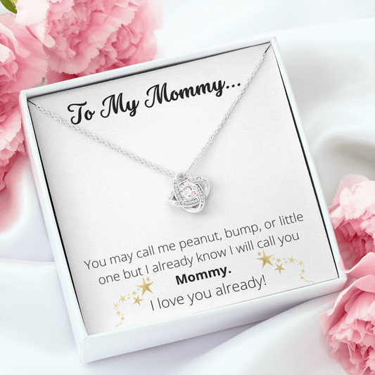 To My Mommy Love Knot Necklace