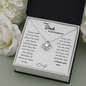 Not Forgotten Love Knot Necklace White Card
