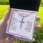 Happy Easter Love & Grace | Stainless Steel Cross Necklace