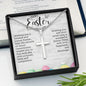 Happy Easter Filled with Love | Stainless Steel Cross Necklace