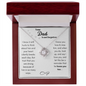 Not Forgotten Love Knot Necklace White Card