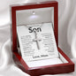 Son You Are a Precious Gift | Stainless Steel Cross