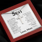 Son You Are a Precious Gift | Stainless Steel Cross
