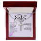 Happy Easter Joy & Peace | Stainless Steel Cross Necklace
