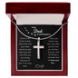 Not Forgotten Stainless Steel Cross Necklace