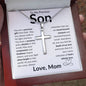 Son You Are a Precious Gift | Stainless Steel Cross