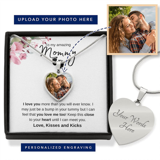 To My Amazing Mommy | Heart Pendant Necklace