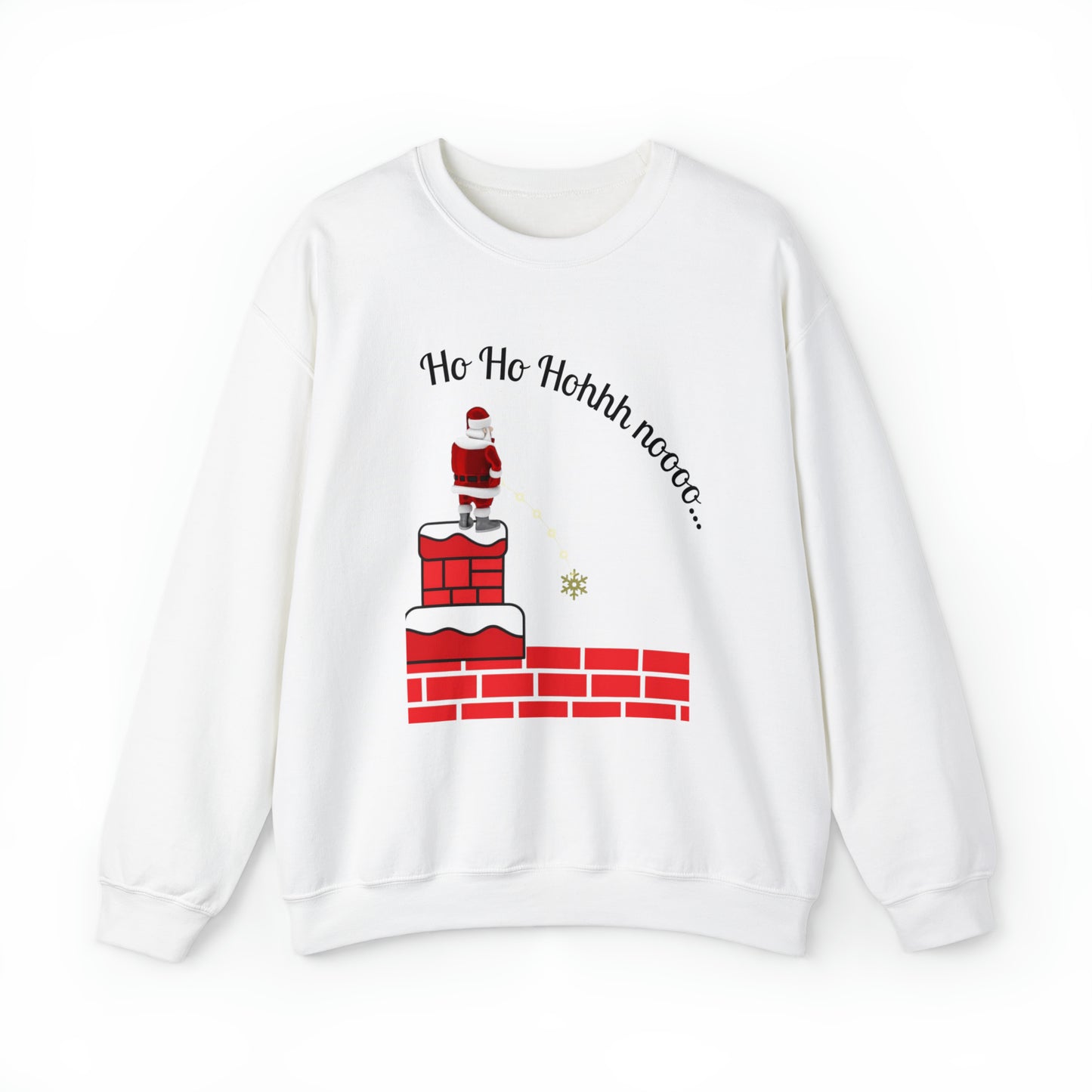 Ho Ho Hooooo No Unisex Funny Crewneck Sweatshirt, Holiday Shirt, Ugly Christmas Shirt, Holiday Gift
