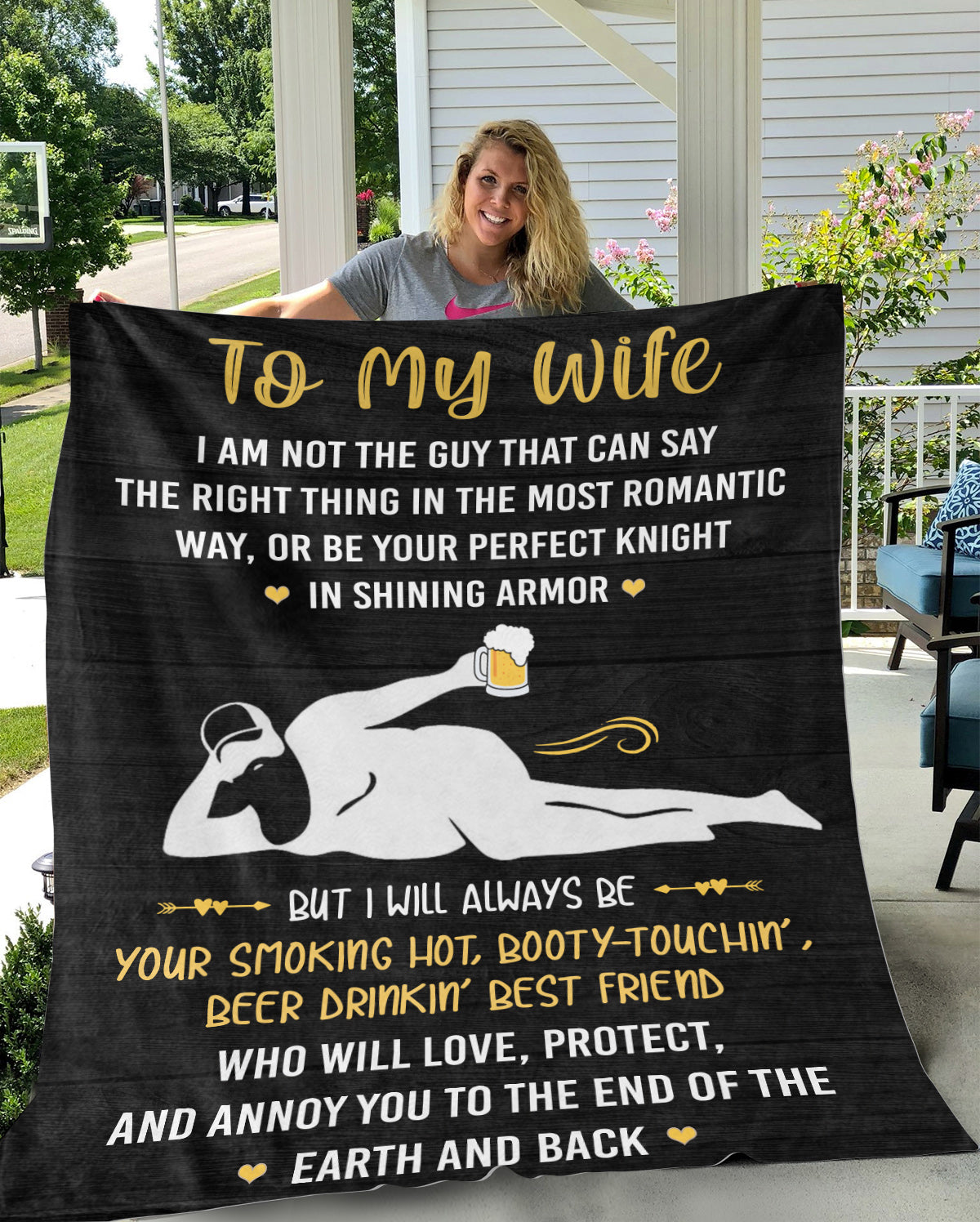 To My Wife Annoy You Cozy Plush Fleece Blanket Gift