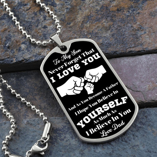 New Father Dog Tag