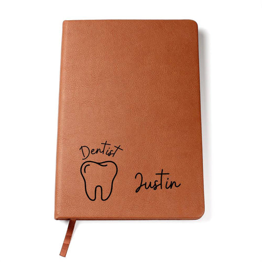 Personalized Dentist Leather Journal