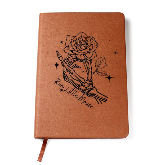 Run Little Mouse with Stars | Leather Journal