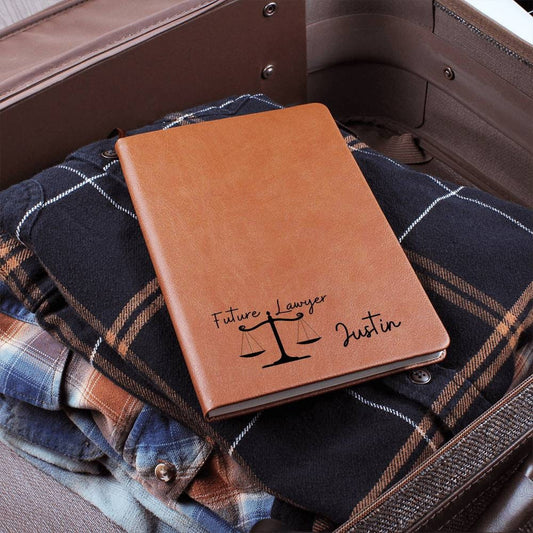 Personalized Future Lawyer with Scales| Leather Journal