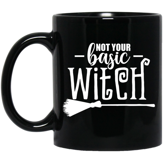 Not Your Basic Witch |11 oz. Black Mug