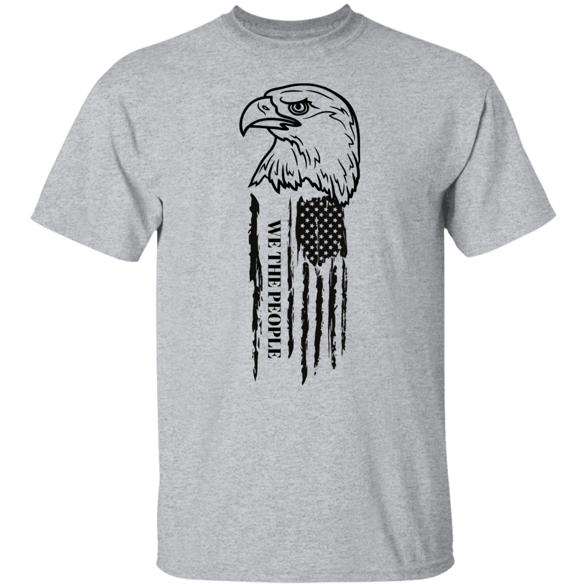 Distressed Side Eagle Black | WTP T-Shirt