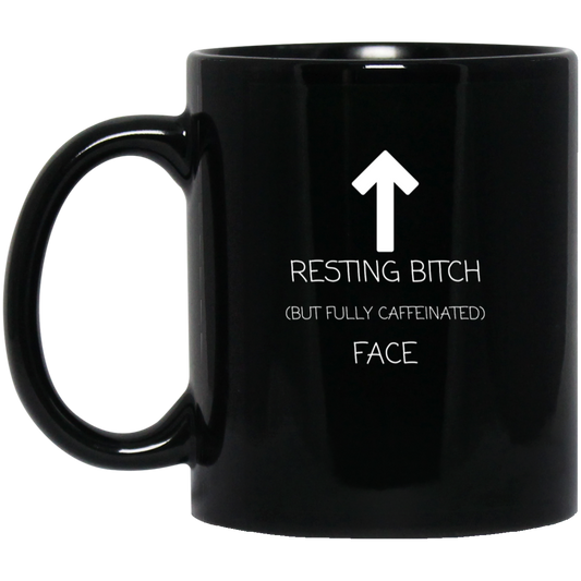 Fully Caffeinated | 11 oz. Black Mug