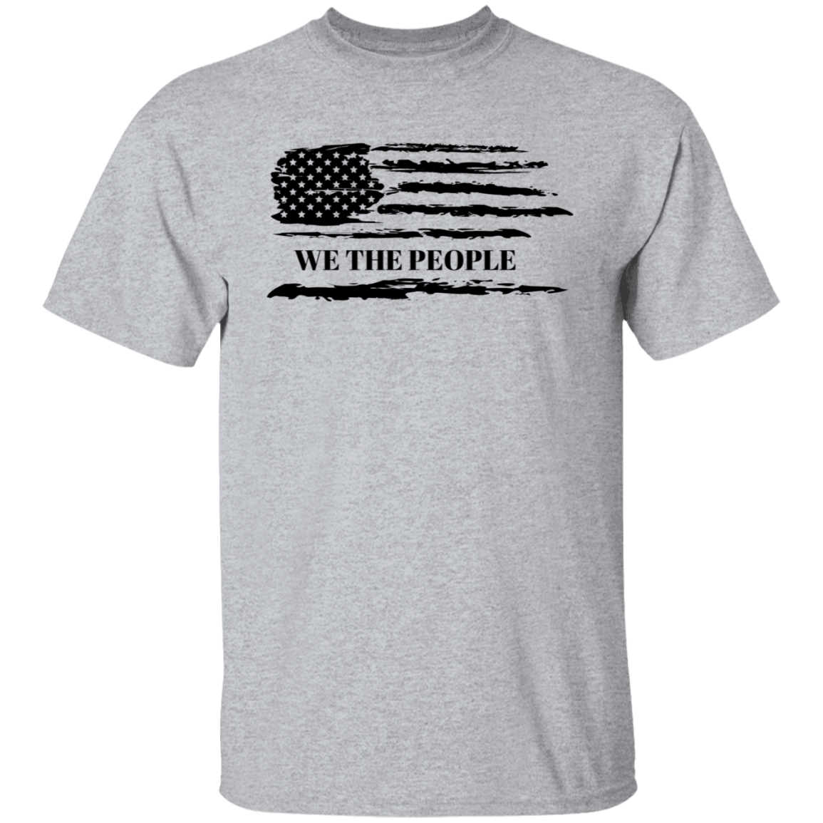 WTP Distressed Flag Black | T-Shirt