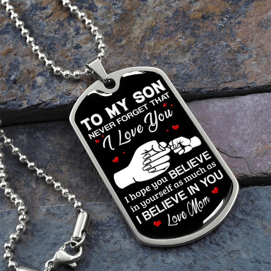 Never Forget | Love Mom Dog Tag