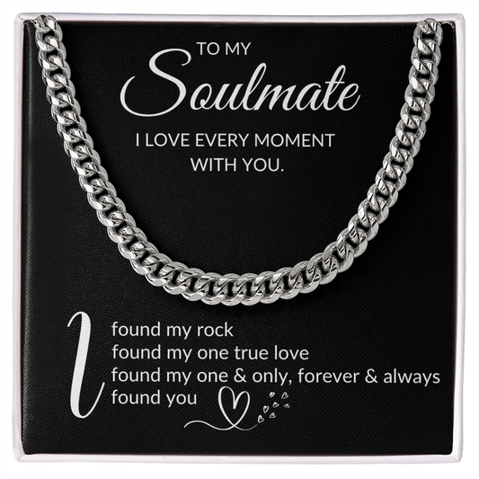 Cuban Link Chain | I Love Every Moment with You (Block 5)