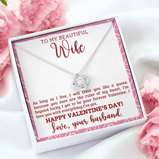 Wife Ruler of My Heart | Love Knot Necklace