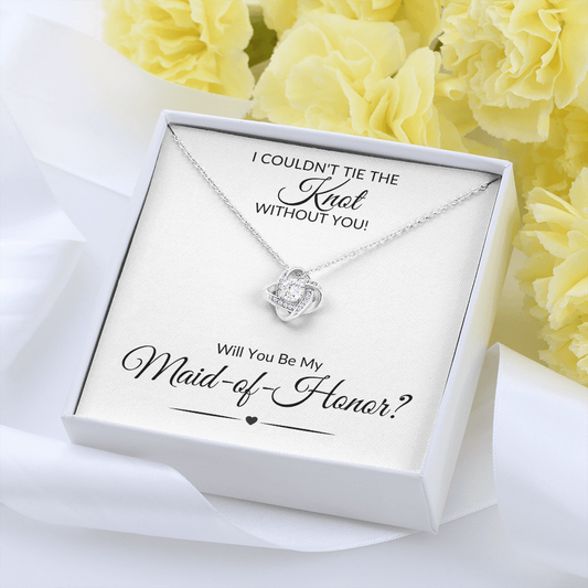 Maid of Honor Love Knot Necklace