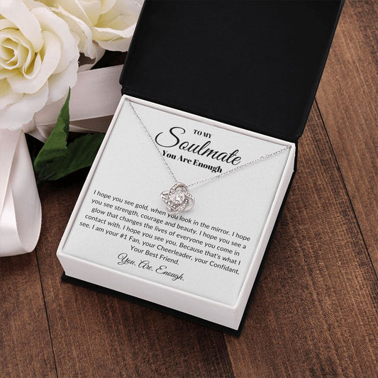You Are Enough Soulmate | Love Knot Necklace