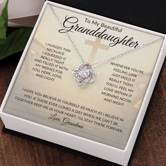 Granddaughter I Hope | Love Knot Necklace