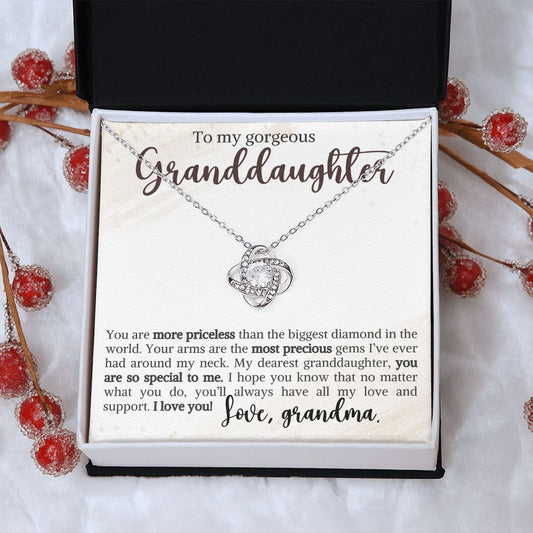 Most Precious Granddaughter | Love Knot Necklace