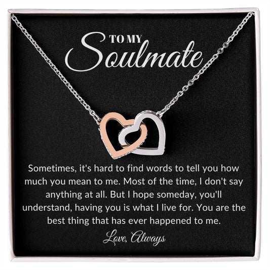 Someday Soulmate | Interlocking Hearts Necklace