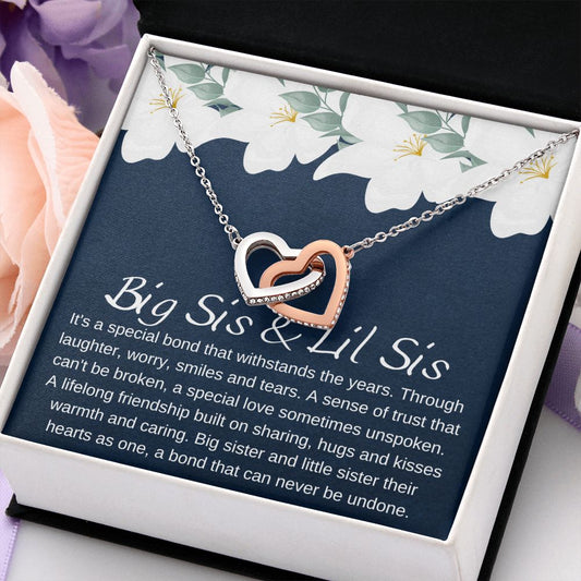 Big Sis & Lil Sis | Interlocking Hearts Necklace